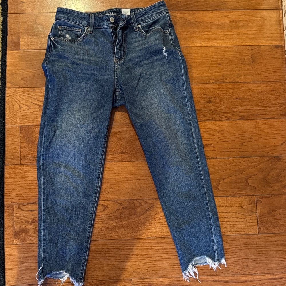 Time and Tru Dark Blue Ankle Jeans